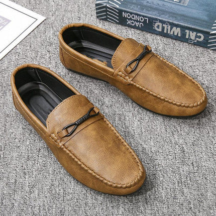 UrbanEase Men's Leather Comfort Walkers | Breathable Soft Sole Everyday Shoes - northernnomad