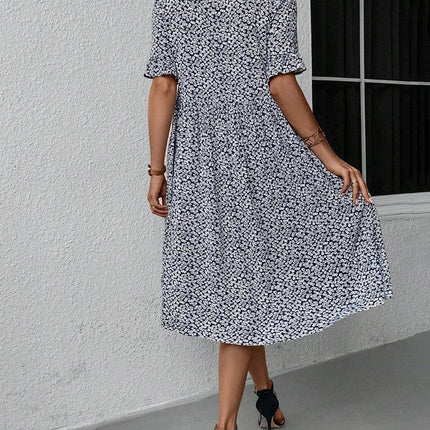 Women's Floral Pattern Dress Lightweight Breathable