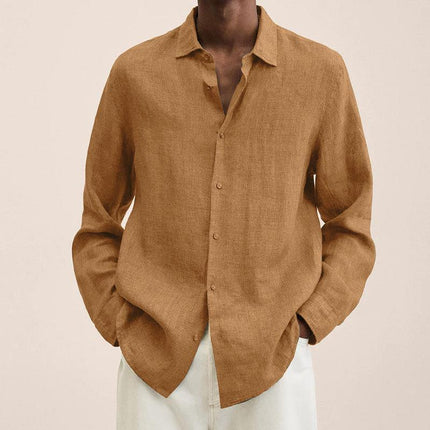 Men's Linen Shirt Elegant Style