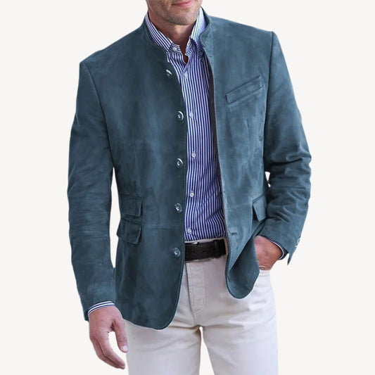 Men's Suede Blazer Jacket