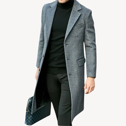 Men's Overcoat Wool Classic Style