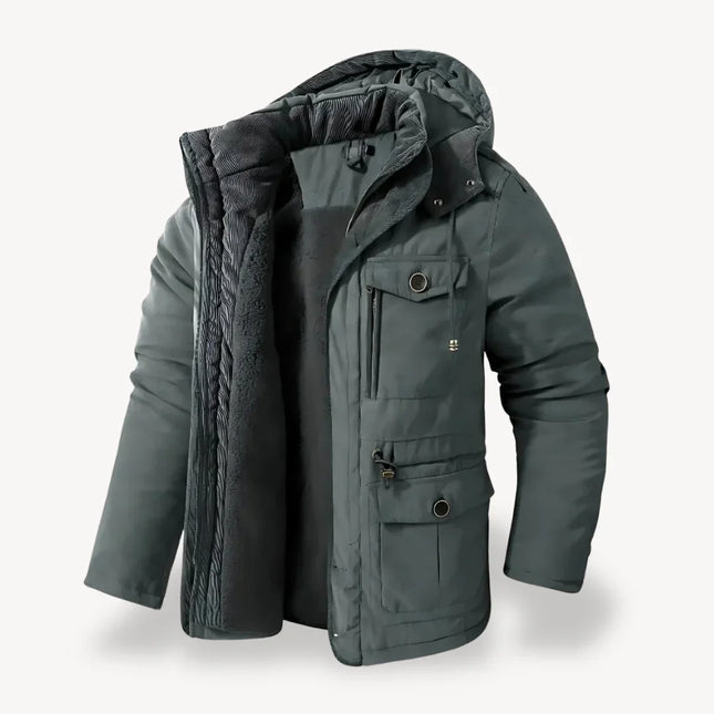 Men's Waterproof Fur-Lined Winter Parka