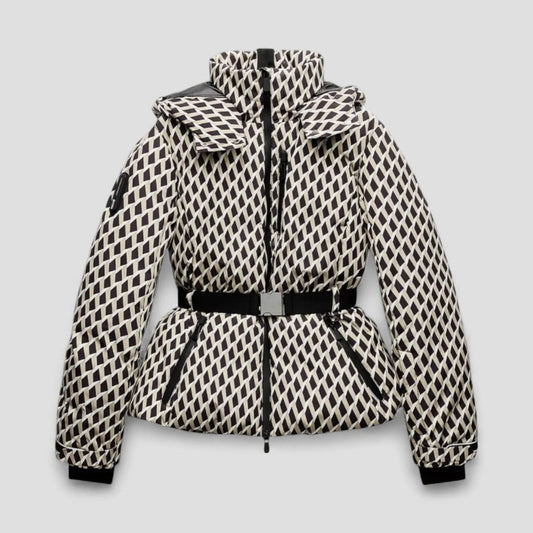 Women's Quilted Puffer Belted Winter Coat