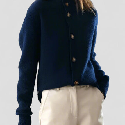 Women's Knitted Cardigan Button-Up