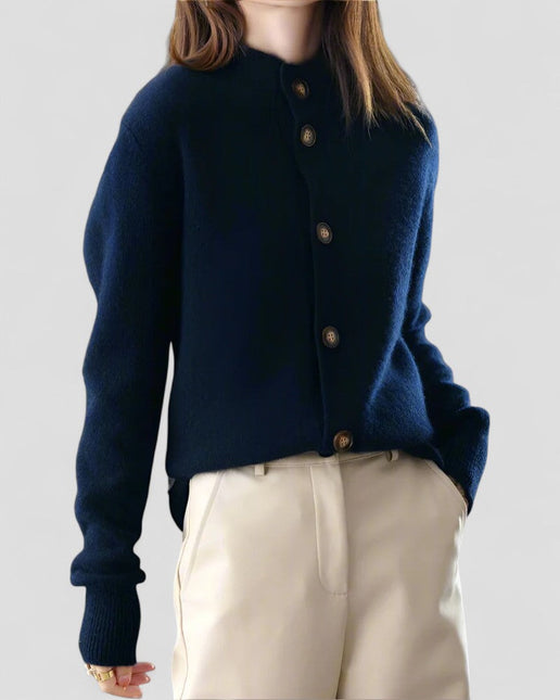Women's Knitted Cardigan Button-Up