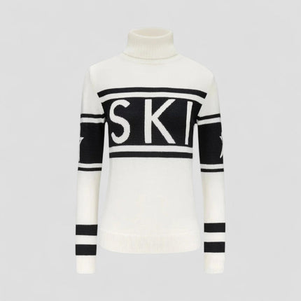 Women's Turtleneck Merino Wool Ski Jumper