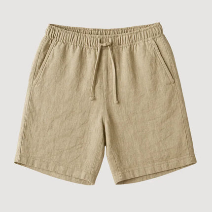 Men's Linen Shorts Old Money Beige