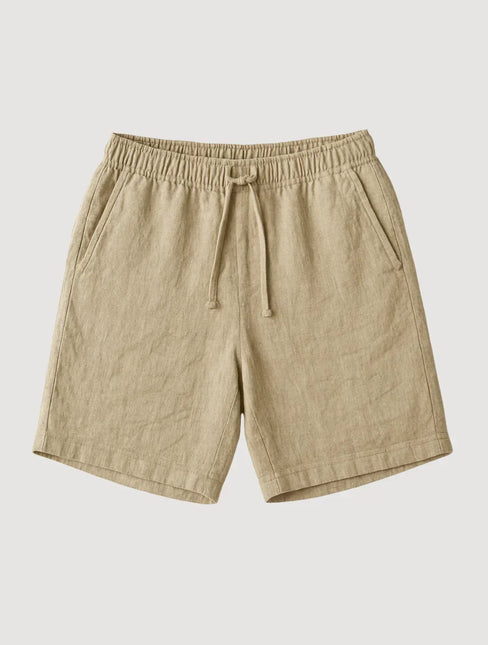 Men's Linen Shorts Old Money Beige