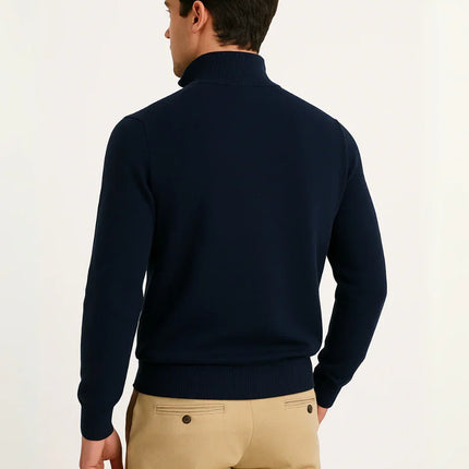 Men's Half-Zip Sweater Navy Blue