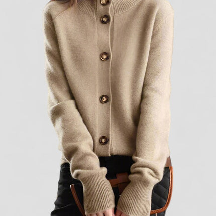 Women's Knitted Cardigan Button-Up