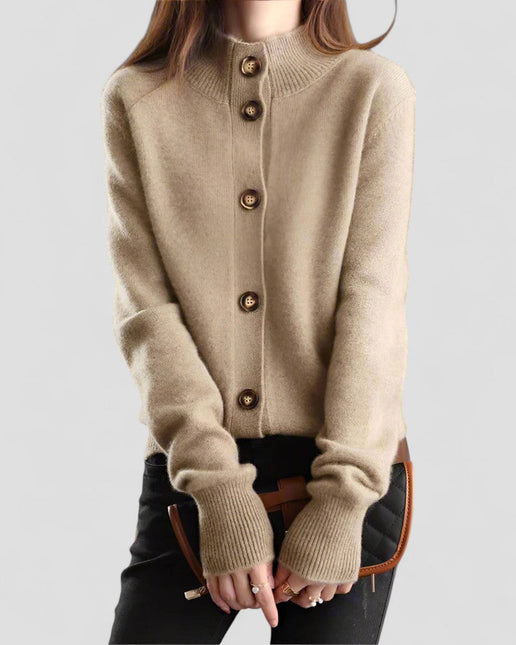 Women's Knitted Cardigan Button-Up