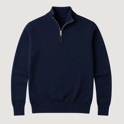 Men's Half-Zip Sweater Navy Blue