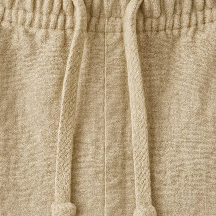 Men's Linen Shorts Old Money Beige