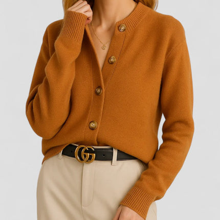Women's Knitted Cardigan Button-Up