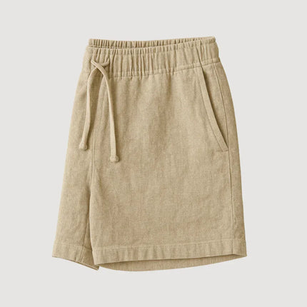 Men's Linen Shorts Old Money Beige