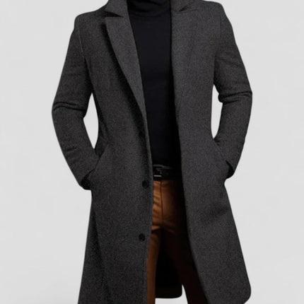 Men's Wool Overcoat Elegant Style