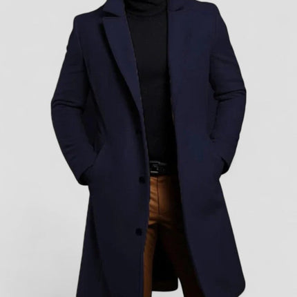 Men's Wool Overcoat Elegant Style