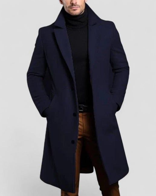 Men's Wool Overcoat Elegant Style