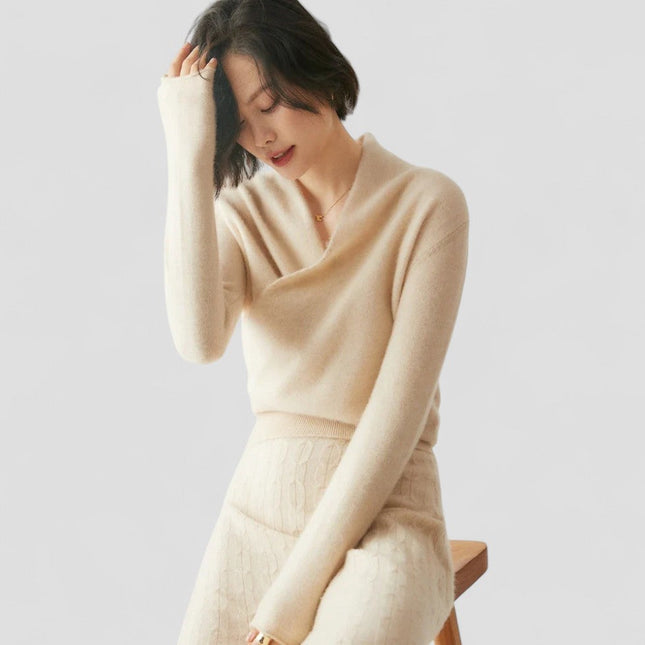 Women's Elegant Fit Soft Knit Wrap Sweater