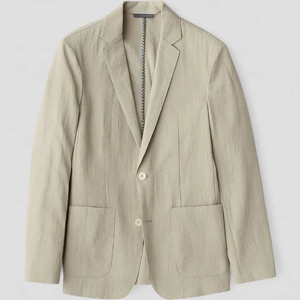 Men's Tailored Fit Blazer Linen Blend