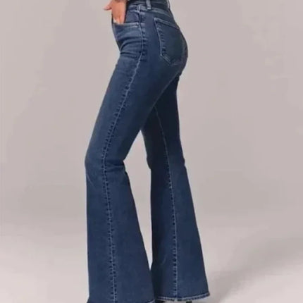 Women's High-Waisted Flared Jeans Denim