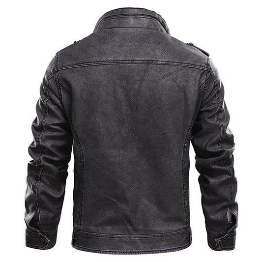 Men's Stand Collar Jacket Twill