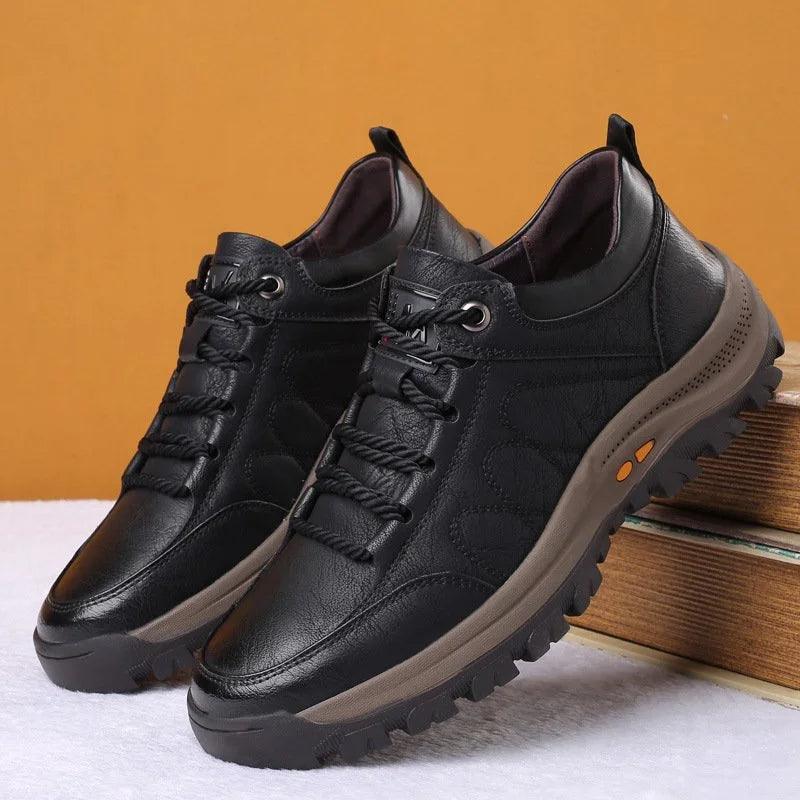 StrideFlex Leather Outdoor Sneakers for Men