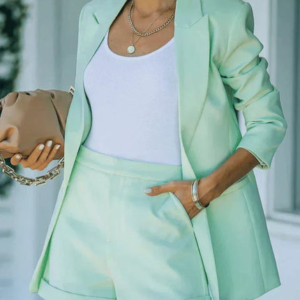 Women's Short Blazer Set Chic Style
