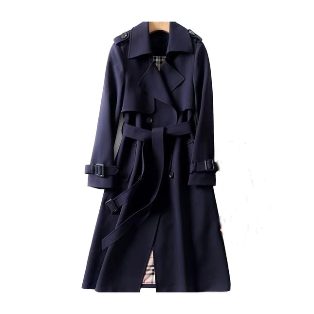 Women's Trench Coat Double Button Design