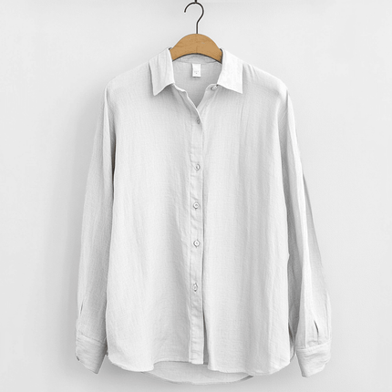 Men’s Long Sleeve Linen Shirt Relaxed Fit