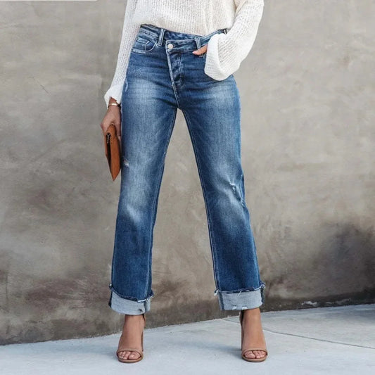Women's Casual Denim Jeans Comfortable Fit