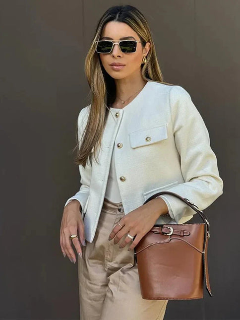 Women's Tailored Fit Tweed Blazer