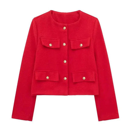 Women's Tailored Fit Tweed Blazer