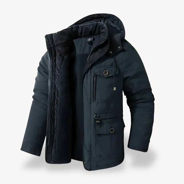 Men's Waterproof Fur-Lined Winter Parka