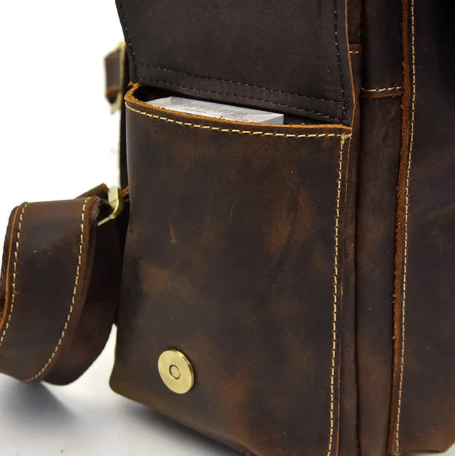 Men's Leather Rucksack High Quality