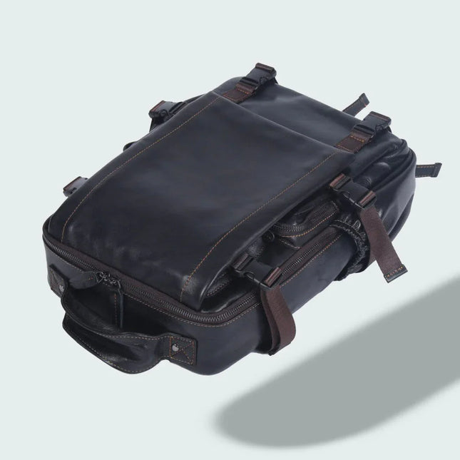Men's Travel Backpack Premium Leather