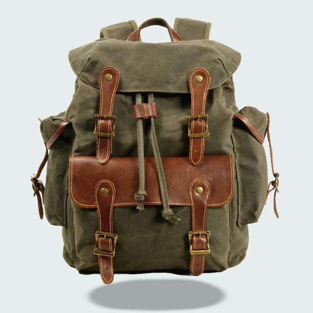 Men's Vintage Canvas Adventure Backpack