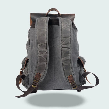 Men's Canvas Leather Backpack