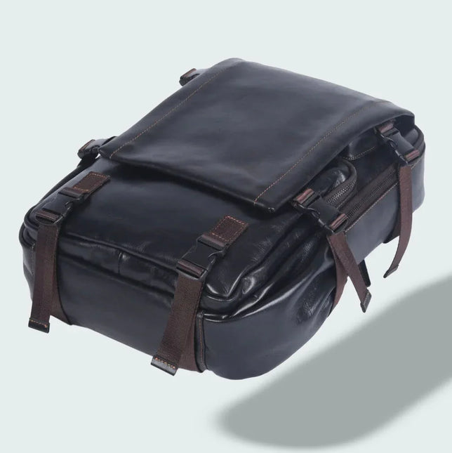 Men's Travel Backpack Premium Leather