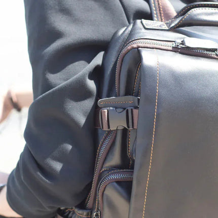 Men's Travel Backpack Premium Leather