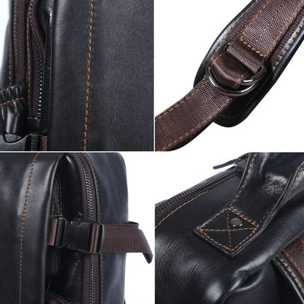 Men's Travel Backpack Premium Leather