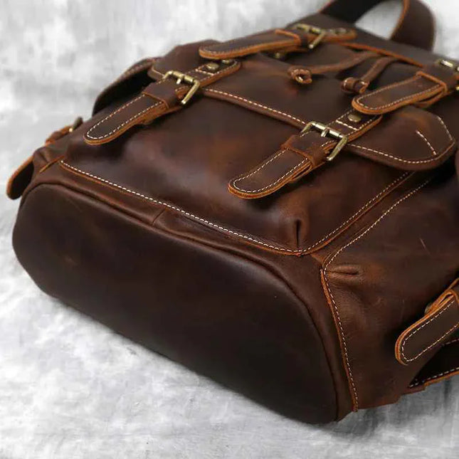 Men's Large Backpack Leather