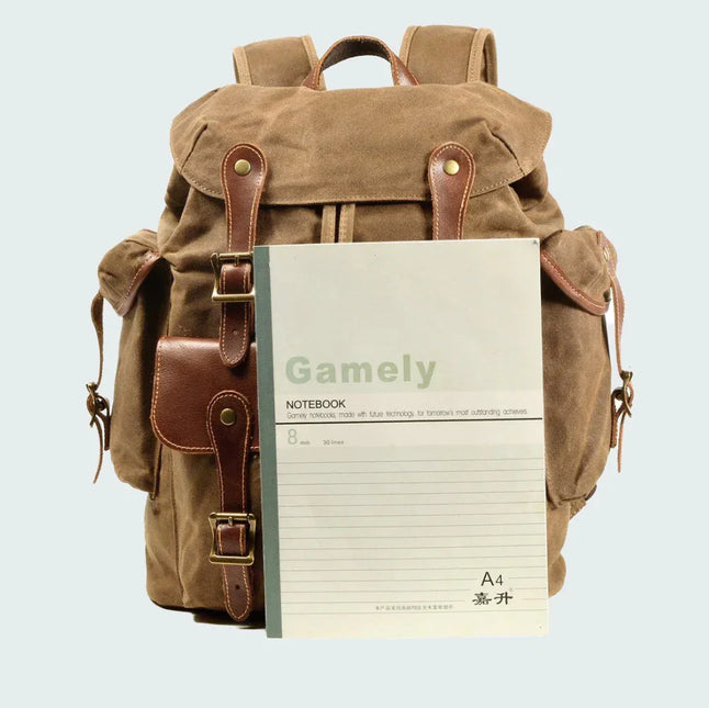 Men's Vintage Canvas Adventure Backpack