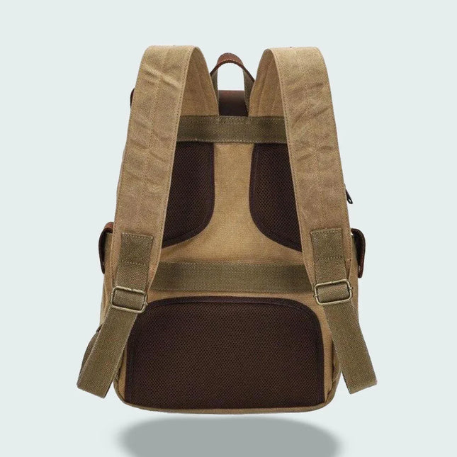 Men's Vintage Canvas Camera Backpack