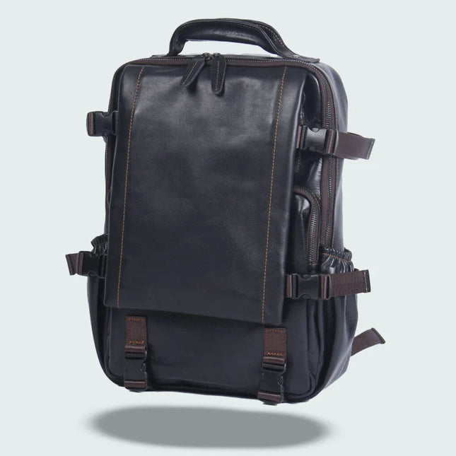 Men's Travel Backpack Premium Leather