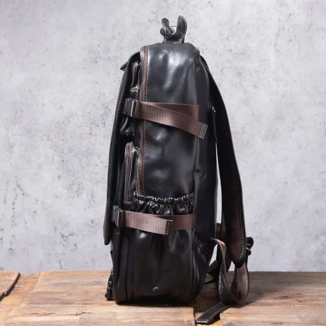Men's Travel Backpack Premium Leather