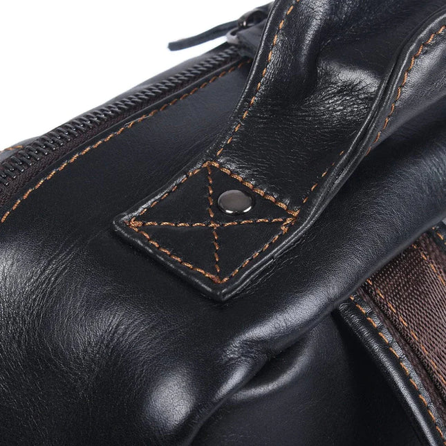 Men's Travel Backpack Premium Leather