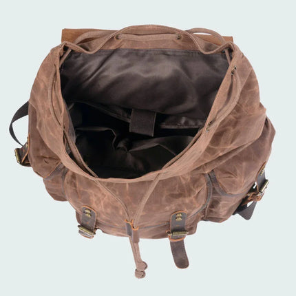 Men's Canvas Leather Backpack