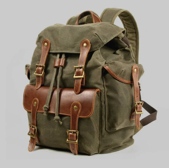 Men's Vintage Canvas Adventure Backpack