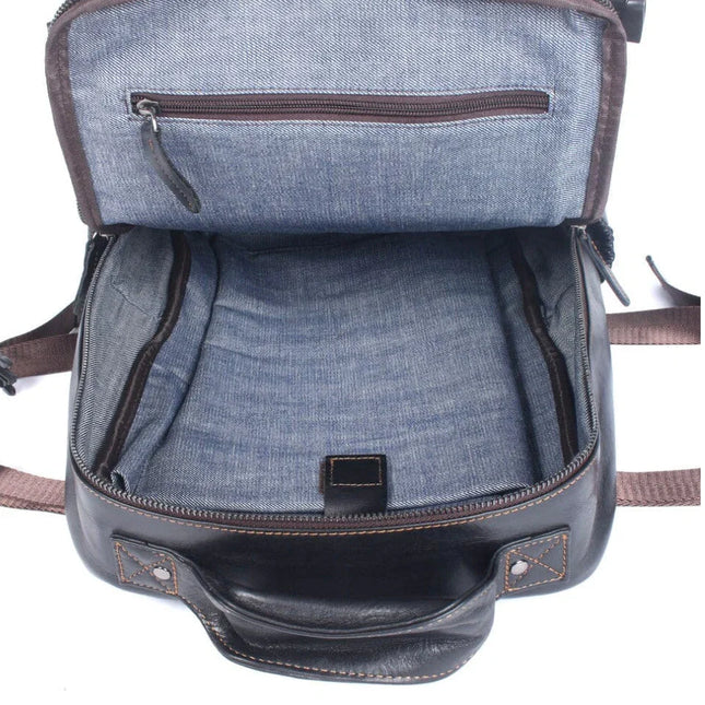Men's Travel Backpack Premium Leather